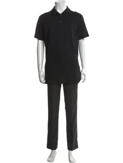 Pre-owned Mack Weldon Collar Short Sleeve Polo Shirt In Black