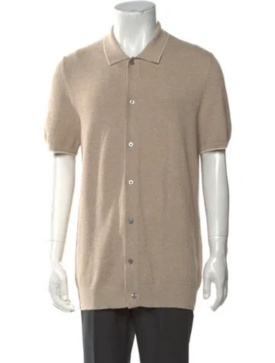 Pre-owned Mack Weldon Collar Short Sleeve Polo Shirt In Neutrals