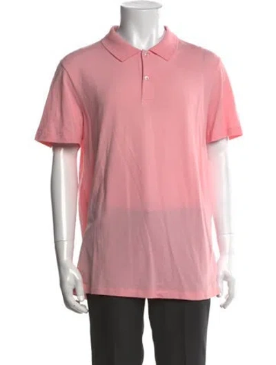 Pre-owned Mack Weldon Collar Short Sleeve Polo Shirt In Pink