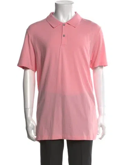 Pre-owned Mack Weldon Collar Short Sleeve Polo Shirt In Pink