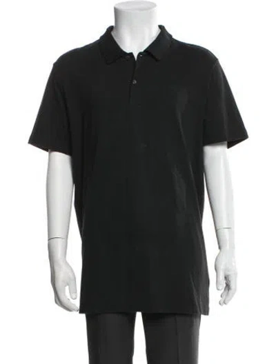 Pre-owned Mack Weldon Crew Neck Short Sleeve Polo Shirt In Black
