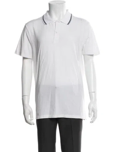 Pre-owned Mack Weldon Crew Neck Short Sleeve Polo Shirt In White
