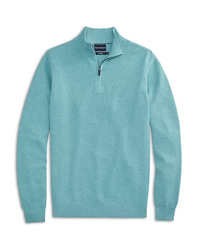 Mack Weldon Half Zip Tech Sweater In Blue