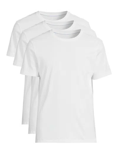 Mack Weldon Men's 3-pack Cotton Crewneck T-shirt In White