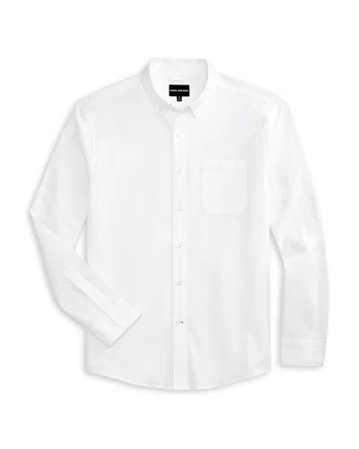 Mack Weldon Oxford Button Down Pocket Shirt In White