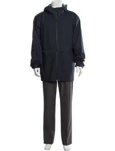 Pre-owned Mack Weldon Parka In Blue