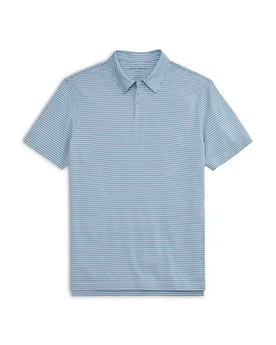 Mack Weldon Pima Cotton T-shirt Polo In Blue