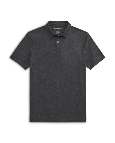 Mack Weldon Pima Cotton T-shirt Polo In Gray