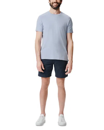 Mack Weldon Silver Pique Crewneck Tee In Blue Fog