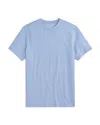 Mack Weldon Silver Pique Crewneck Tee In Chambray White Oxford