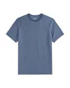 Mack Weldon Silver Pique Crewneck Tee In Total Eclipse Chambray