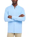 Mack Weldon Silver Supima Cotton Blend Button Down Shirt In Chambray