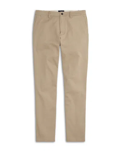 Mack Weldon Slim Fit Stretch Twill Chinos In Brown
