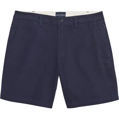 Mack Weldon Stretch Twill Chino Shorts In Black