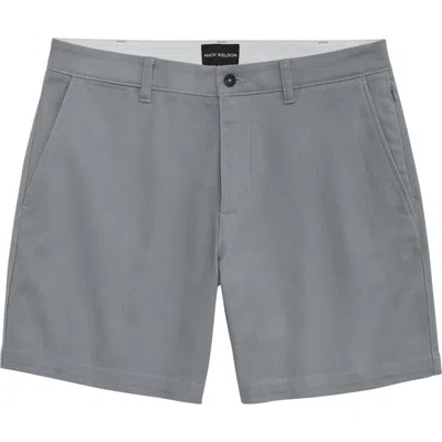 Mack Weldon Stretch Twill Chino Shorts In Gray