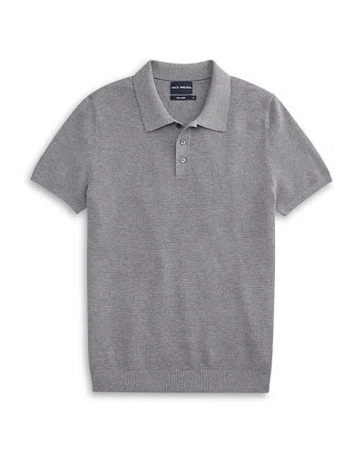Mack Weldon Tech Linen Polo Shirt In Gray