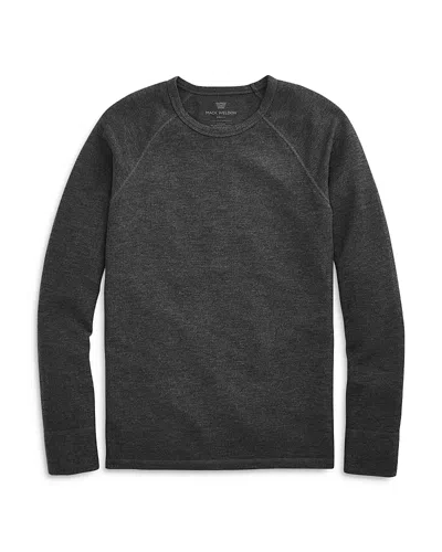 Mack Weldon Waffle Tee In Charcoal