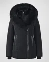 Mackage Kay Quilted Regular-fit Shell-down Hooded Coat In Black