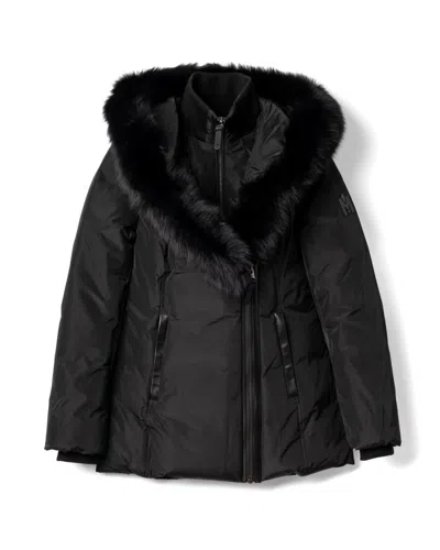Mackage Adali Signature Collar Down Coat In Black