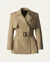 Mackage Adva Mid-length Belted Trench Coat In Lt Camel