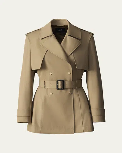 MACKAGE ADVA MID-LENGTH BELTED TRENCH COAT