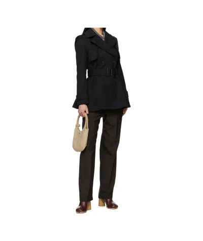 Mackage Adva Trench Coat In Black