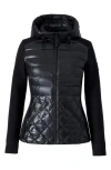 Mackage Agatha Mixed Media Down Jacket In Black
