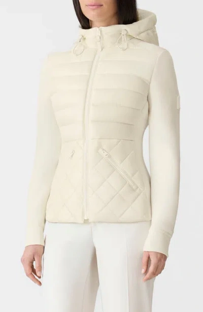 Mackage Agatha Mixed Media Down Jacket In Neutral
