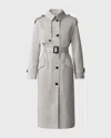 MACKAGE AKILI LONG TRENCH COAT