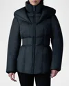 Mackage Alana Tech Water Repellent 750 Fill Power Down Jacket In Black