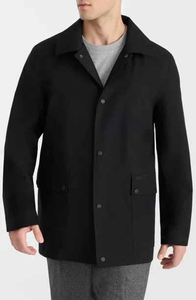 Mackage Alec 3-in-1 Short Balmacaan Coat With Removable Down Liner In Animal Print