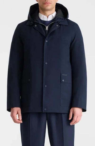 Mackage Alec 3-in-1 Short Balmacaan Coat With Removable Down Liner In Blue