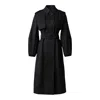 Mackage Ceyla Double Face Wool Coat In Black