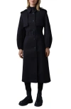 Mackage Ceyla Double Face Wool Coat In Black