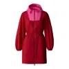 Mackage Alyster Packable Recycled Nylon Raincoat In Lava-azalea