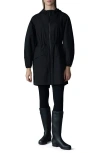 Mackage Alyster Packable Recycled Nylon Raincoat In Black