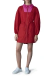 Mackage Alyster Packable Recycled Nylon Raincoat In Lava-azalea