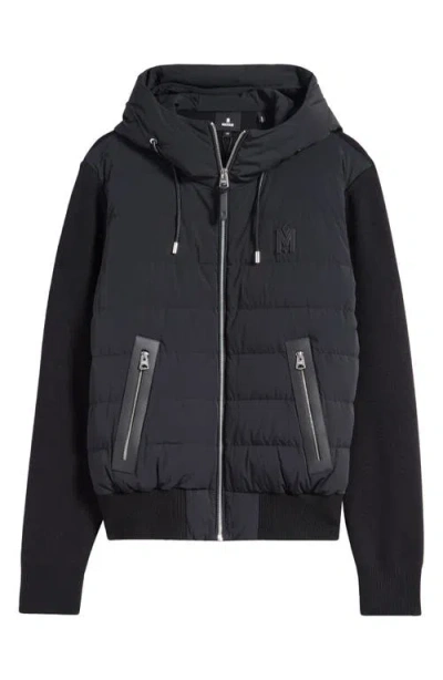 MACKAGE MACKAGE ANDREW QUILTED DOWN STRETCH MIXED MEDIA JACKET