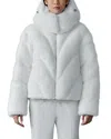 Mackage Anik Brushed Faux Fur Down Jacket In Cream