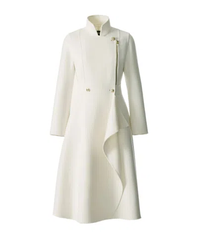 Mackage Annia Button-detail Coat In White