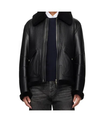 Mackage Atlas-sh Fur Jacket In Black