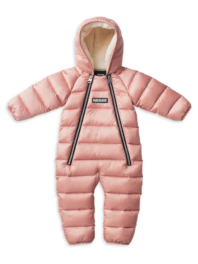 Mackage Baby's Bambi Quilted Hooded Snowsuit In Pink