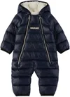 Mackage Baby Navy Bambi Down Snowsuit In Navy