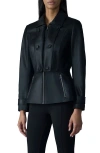 Mackage Barbara Leather Peplum Jacket In Black