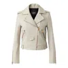 Mackage Beige Baya Leather Jacket In Trench