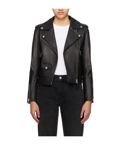 Mackage Baya Leather Jacket In Black
