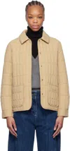 Mackage Beige Dulcia Down Jacket In C0274 Light Camel