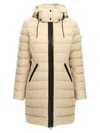 Mackage Beige Farren Long Down Jacket In Beige