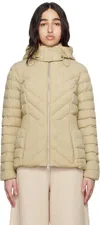 Mackage Beige Idalee Hooded Light Down Jacket In C0274 Light Camel