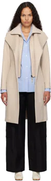 Mackage Beige Norita Coat In C0281 Trench